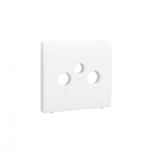 COVER PLATE FOR R-TV-SAT SOCKETS MATTE WHITE