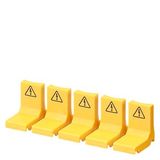 Touch protection yellow for terminals for pin busbars acc. to UL 508