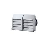Suction-outlet grille, KWG 160, epoxy-coated steel sheet
