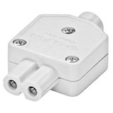 Two-pole female connector