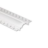 Built-in aluminum profile AP for plasterboard, 96x35mm, without diffuser, white 2m