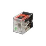 Relay, plug-in, 14-pin, 4PDT, 6 A, mechanical & LED indicators, with b