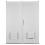 Outdoor cabinet, 2-door IP55, H=2000 W=1200 D=400 mm, RAL7035
