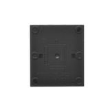 Double socket outlet with earthing for IP44 version with frame seal, without shutters, (module), Simon 24, IP20/IP44, 16A, white, Flap color: Transparent