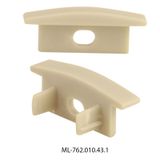 End cap with hole for VO, gray color, 1 pc