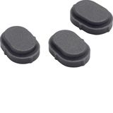 Cover plug for screw holes, W.1, grey matt
