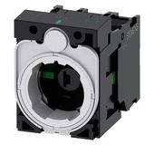 Holder for 3 modules, 1 NO, 1 NO, LED module, white, 6-24 V AC/DC