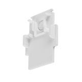 End cap for mounting track, 48V TRACK, white