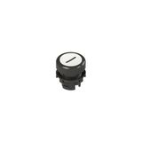 Spring-return white flush pushbutton with marking