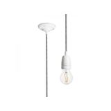 FABIO pendant set black/white porcelain 230V LED E27 15W
