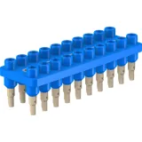 4.5 mm socket header, solder connection, blue, 63.9358-23