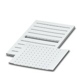 ZBFM 5/WH,LGS:1-120 - Zack marker strip