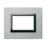 VERA44 GLASS FRONT PLATE S. GREY 3M