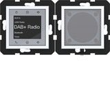 Touch radio DAB+, Bluetooth with speaker, A.x/C.x, light white glass.
