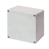 Aluminium push-button enclosure M4 152x152x100, undrilled, without cable entry
