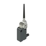 Modular prewired switch with metal revolving lever with flexible adjustable rod