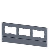 SIVACON, floor, with cut-outs for flanges, IPXX, D: 500 mm, W: 900 mm