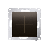 Battery-powered transmitter that directly controls other Simon GO devices, [Wi-Fi] - CONTROL B, 3V, (module), brown matt metallic