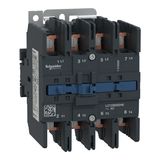 TeSys Deca contactor, 4P(4NO), AC-1, 440V, 125A, 230V AC 50/60 Hz coil,screw clamp terminals