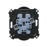 Cover for double socket with earthing - for Premium frames, antibacterial white