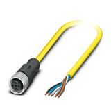 SAC-5P- 5,0-542/M12FS BK - Sensor/actuator cable