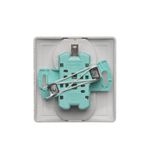 Single button for switches and push buttons, champagne matt
