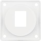 Integro Insert-Supporting Plate for Amp Module Jacks, 1-Gang, Polar Wh