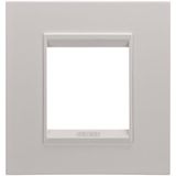LUX INTERNATIONAL PLATE - IN METAL - 2 MODULES - MONOCHROME NATURAL BEIGE - CHORUSMART