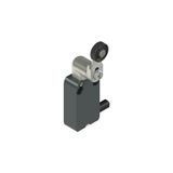 Modular prewired switch with adjustable straight metal revolving lever roller