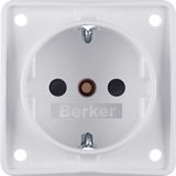 SCHUKO sock. outl., enh. cont. prot., screw term, Int. module inserts,