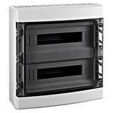 Distribution Board 2-row, 36MW, IP65, transparent door