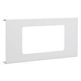 Cover 2-fold R7 for flush-mounted use with frame for BRS OT 120 made of traffic white steel
