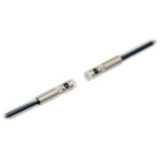 Fiber optic sensor head, through-beam, cylindrical radial, diameter 5 mm, R40 chemical and oil resistant fiber, 5 m cable E32 5159B