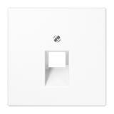 Centre pl.f.1-gang mod. jack sockets LS969-1UAWW