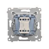 Electronic bell, anthracite, metalic