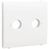 COVER PLATE FOR R - TV SOCKETS WHITE