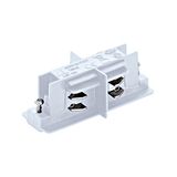 TRACK ON mechanical connector straight with stop white