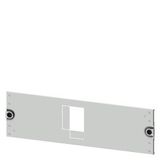 Masking frame 3VA23 (400 A), 3VA24 (630 A), 4-pole, fixed-mounted, drive: direct, front-mounted rotary operator,