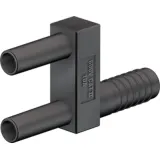 Jumper, pitch 12 mm, 600 V, 10 A, nickel-plated, black, 65.9866-21