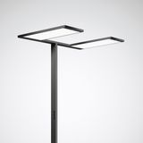 Free-standing luminaires Luceos S Prisms Black 124W 16600lm Wide reduced glare UGR19 (W19) IK02 3 SDCM