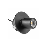 LED luminaire POINT MINI, DC12V, 0.5 W, 40 lm, 4000K, cable mini AMP 2 m, black