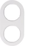 Frame 2gang, R.classic, p. white glossy