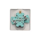 Single button for switches and push buttons, graphite mat