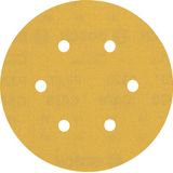 EXPERT C47 Sandpaper with 6 holes for Random Orbital Sanders 15 mm, G 32 5-pc