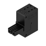 PCB plug-in connector, female plug, 7.62 mm, Number of poles: 2, 180°, PUSH IN with actuator, Tension-clamp connection, Clamping range, max. : 10 mm², Box