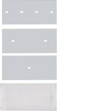 Labelling field with cover plate B.7 clear transparent