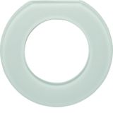 Cover frame 1-v end piece, Series Glass, polar white