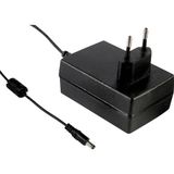 GSM18E18-P1J Plug-in switching power supply, 18W, 18V, 1A medical,, MEAN WELL