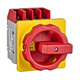 Emergency-Stop Main Switch 4-pole 4 hole mounting 32A
