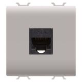 RJ45 SOCKET - CATEGORY 6 - UTP - 2 MODULES - NATURAL SATIN BEIGE - CHORUSMART